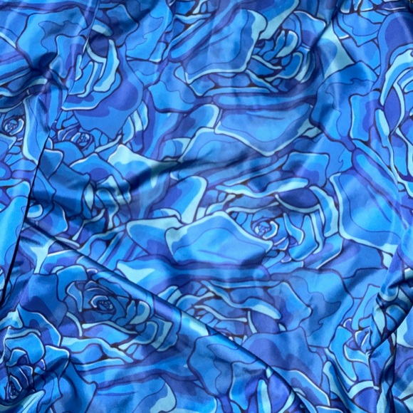 2 in 1 jacket blue rose statement 🤘🏼 bomber jacket - Picture 12 of 12